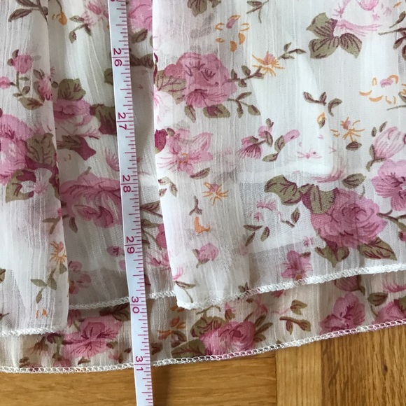 White/pink floral dress (XS for adults, also be suitable for girls - see post) - Picture 4 of 9